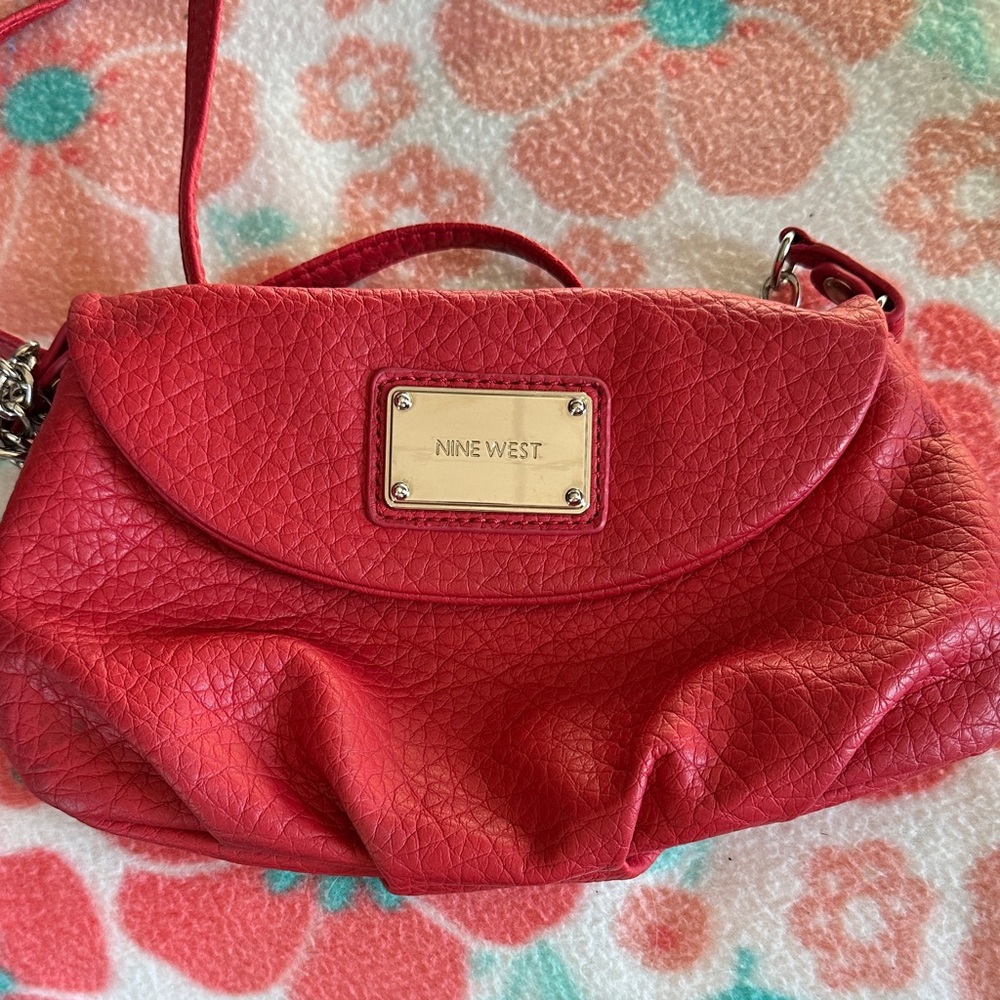 Nine West Cherry Red Crossbody Bag